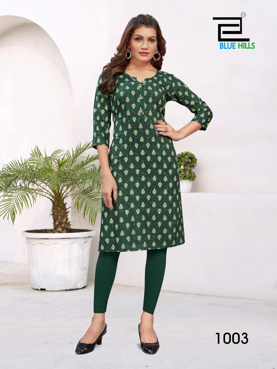 Hi Choice Vol 5 By Blue Hills Rayon Straight Printed Kurti Wholesale Market